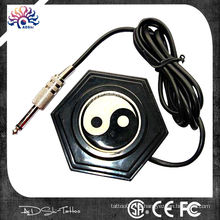 Clásico estilo chino 360 redondo Ying-Yang tatuaje pie pedal con el enchufe de cable largo